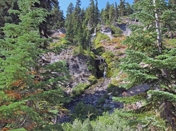 Small falls along rim road.